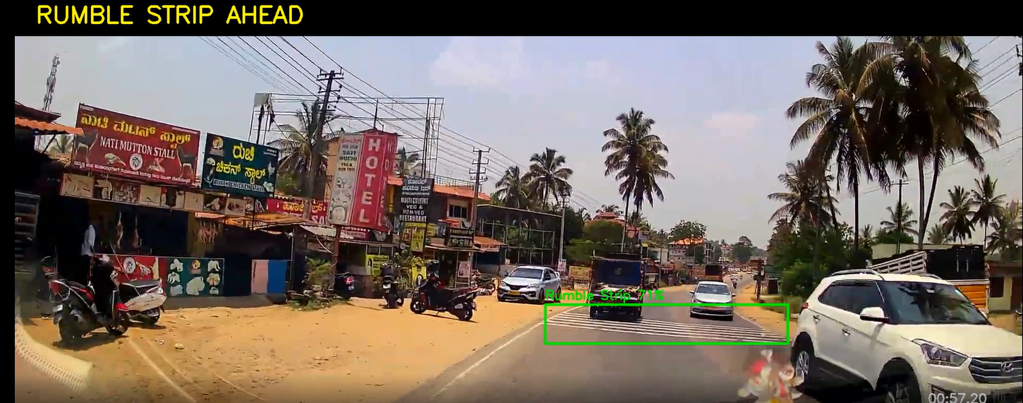 Rumble Strip Detection and Driver Warning System